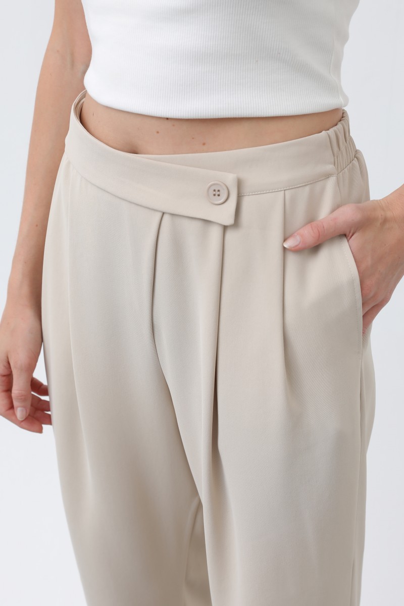 Kadın Kruvaze Pantolon - 18245PNT