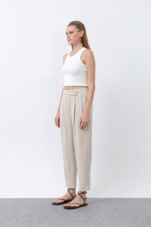 Kadın Kruvaze Pantolon - 18245PNT