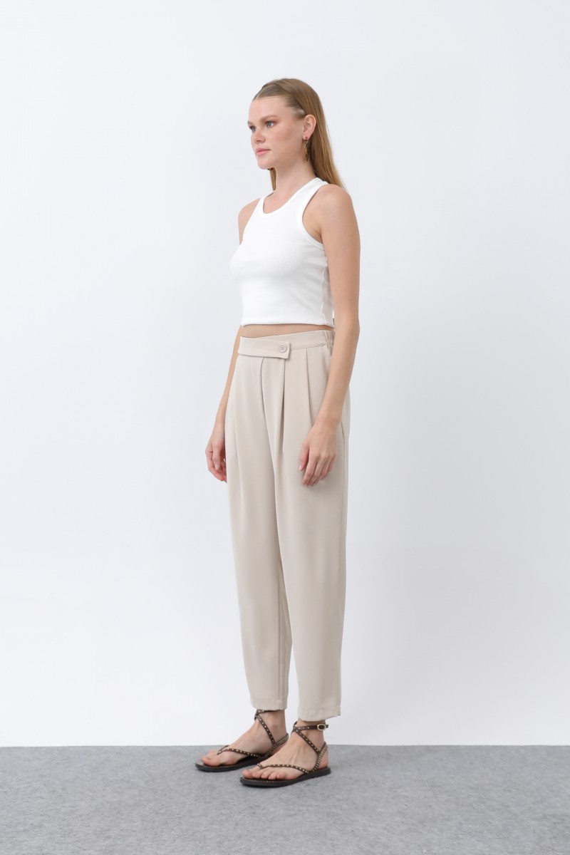 Kadın Kruvaze Pantolon - 18245PNT