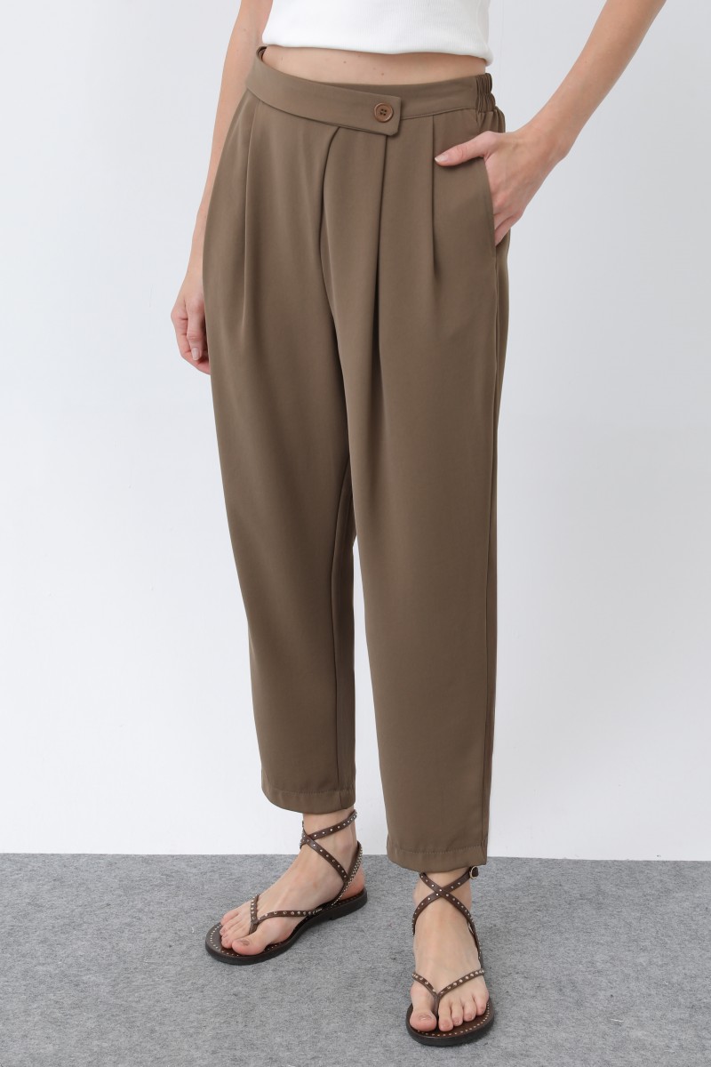 Kadın Kruvaze Pantolon - 18245PNT