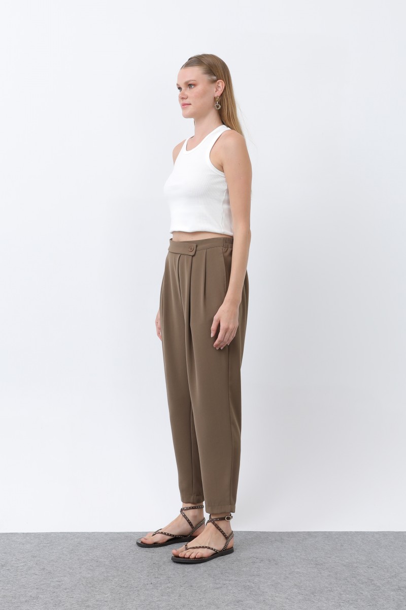 Kadın Kruvaze Pantolon - 18245PNT