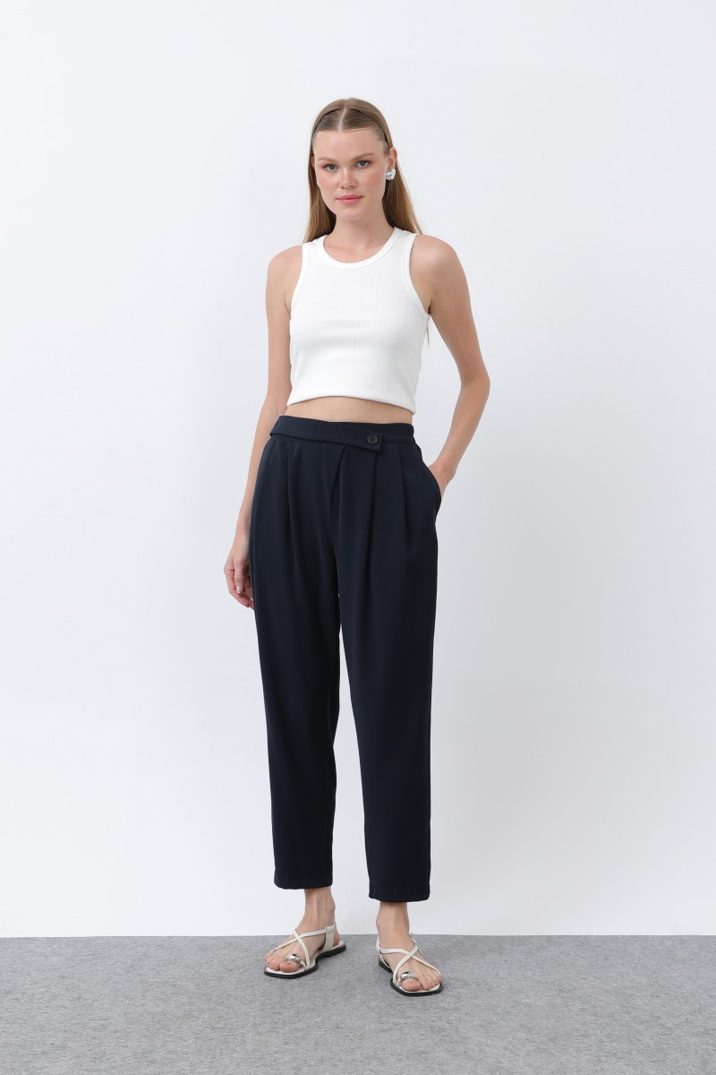 Kadın Kruvaze Pantolon - 18245PNT
