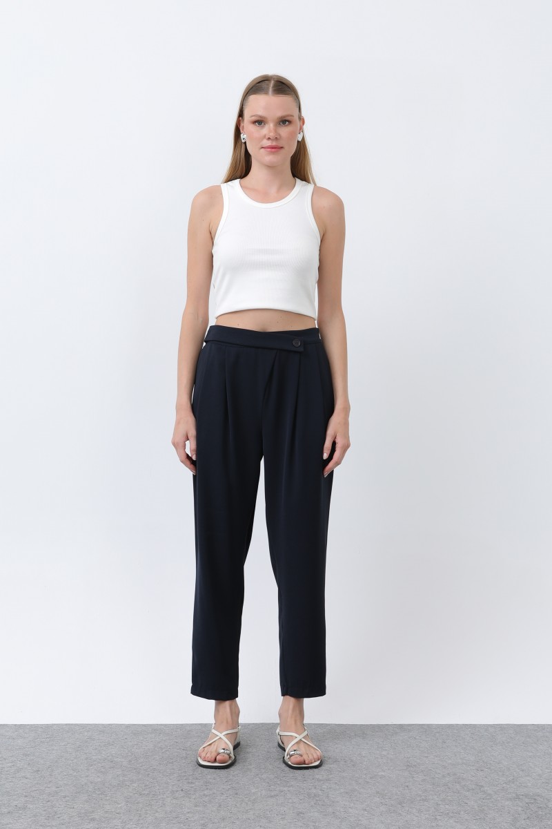 Kadın Kruvaze Pantolon - 18245PNT