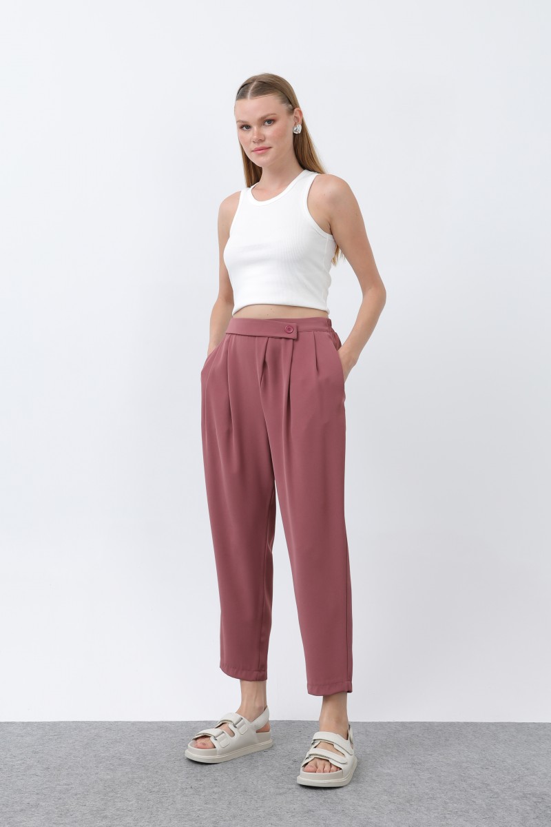 Kadın Kruvaze Pantolon - 18245PNT