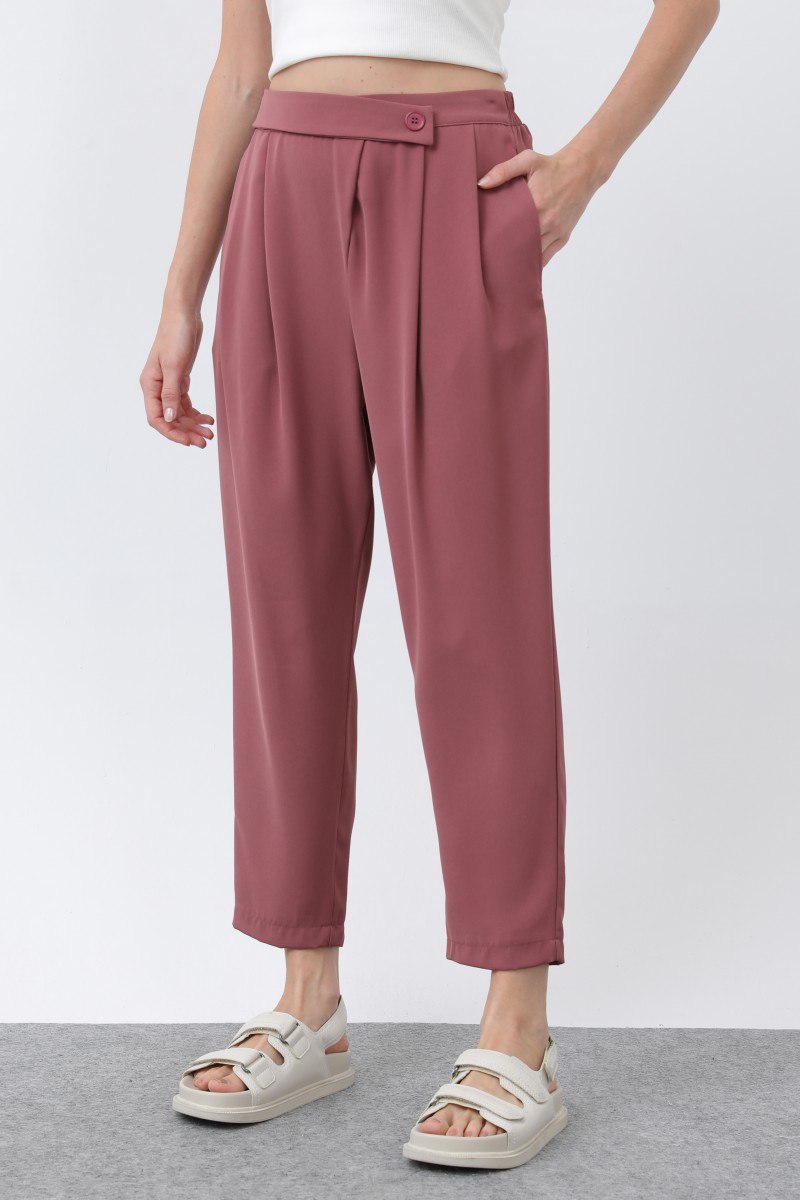 Kadın Kruvaze Pantolon - 18245PNT