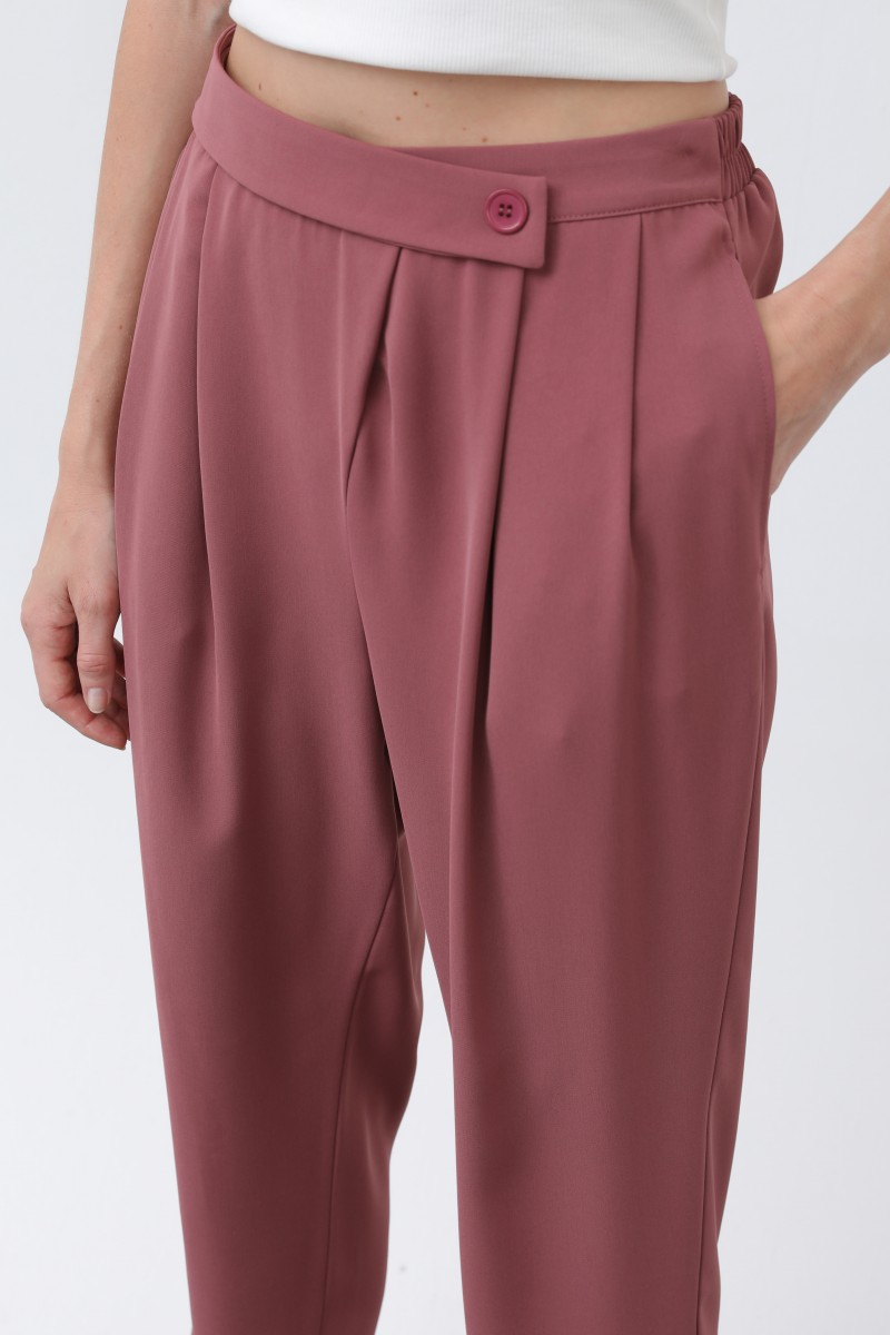 Kadın Kruvaze Pantolon - 18245PNT