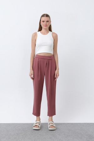 Kadın Kruvaze Pantolon - 18245PNT