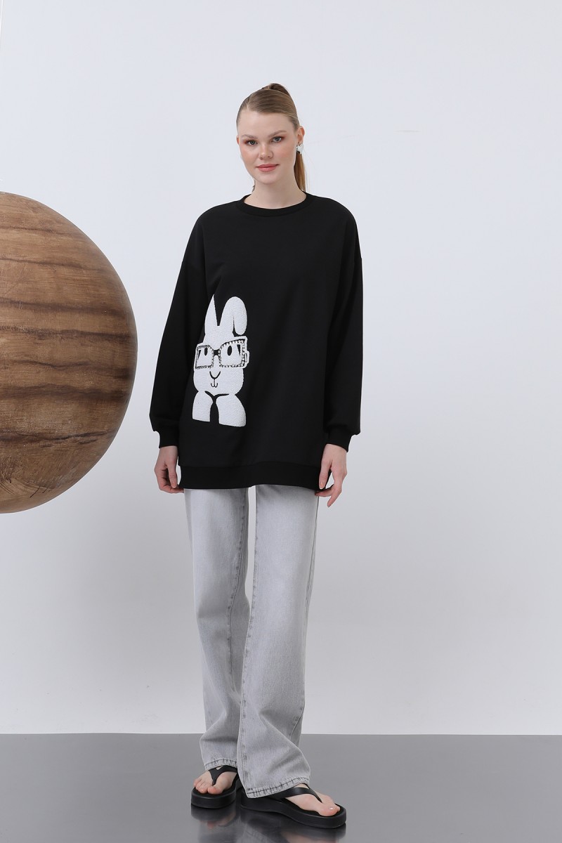 Women's Rabbit Printed Tunic - 20624TUN Women's Rabbit Printed Tunic - 20624TUN
