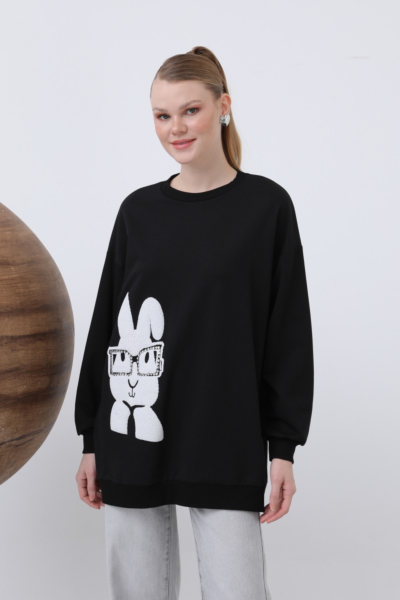 Women's Rabbit Printed Tunic - 20624TUN Women's Rabbit Printed Tunic - 20624TUN
