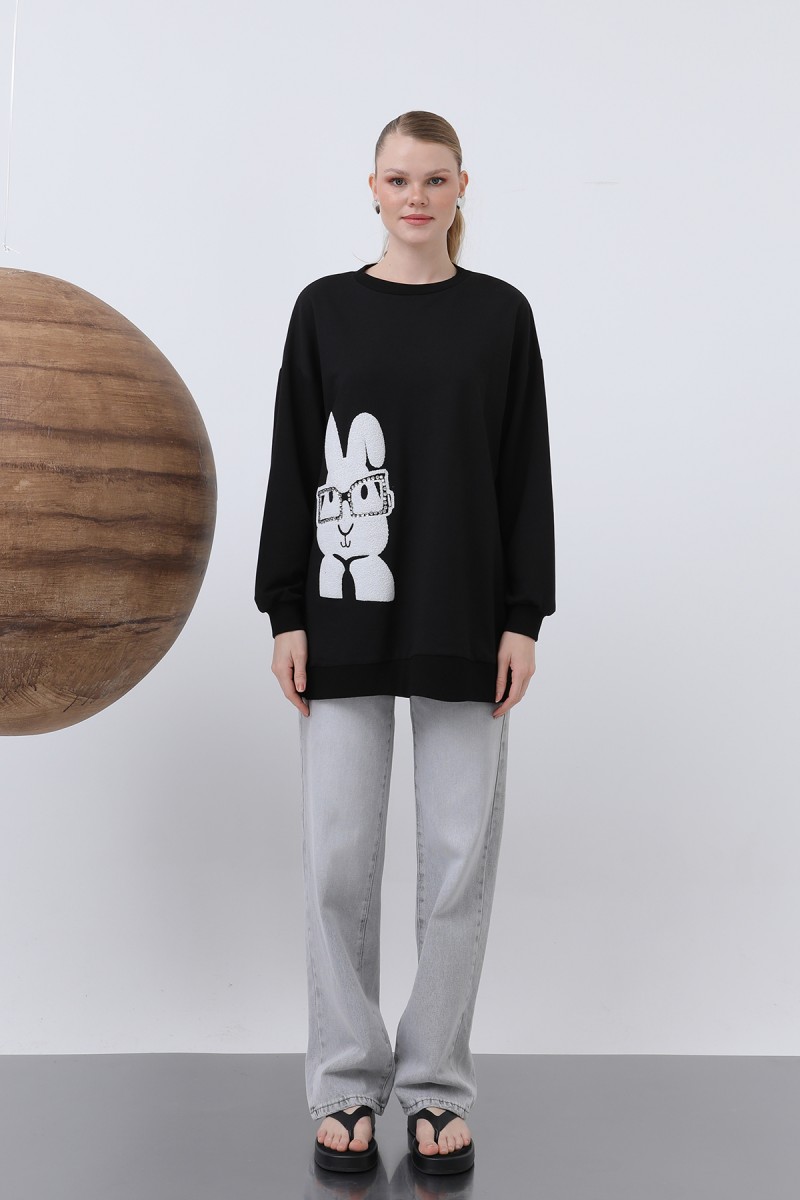 Women's Rabbit Printed Tunic - 20624TUN Women's Rabbit Printed Tunic - 20624TUN