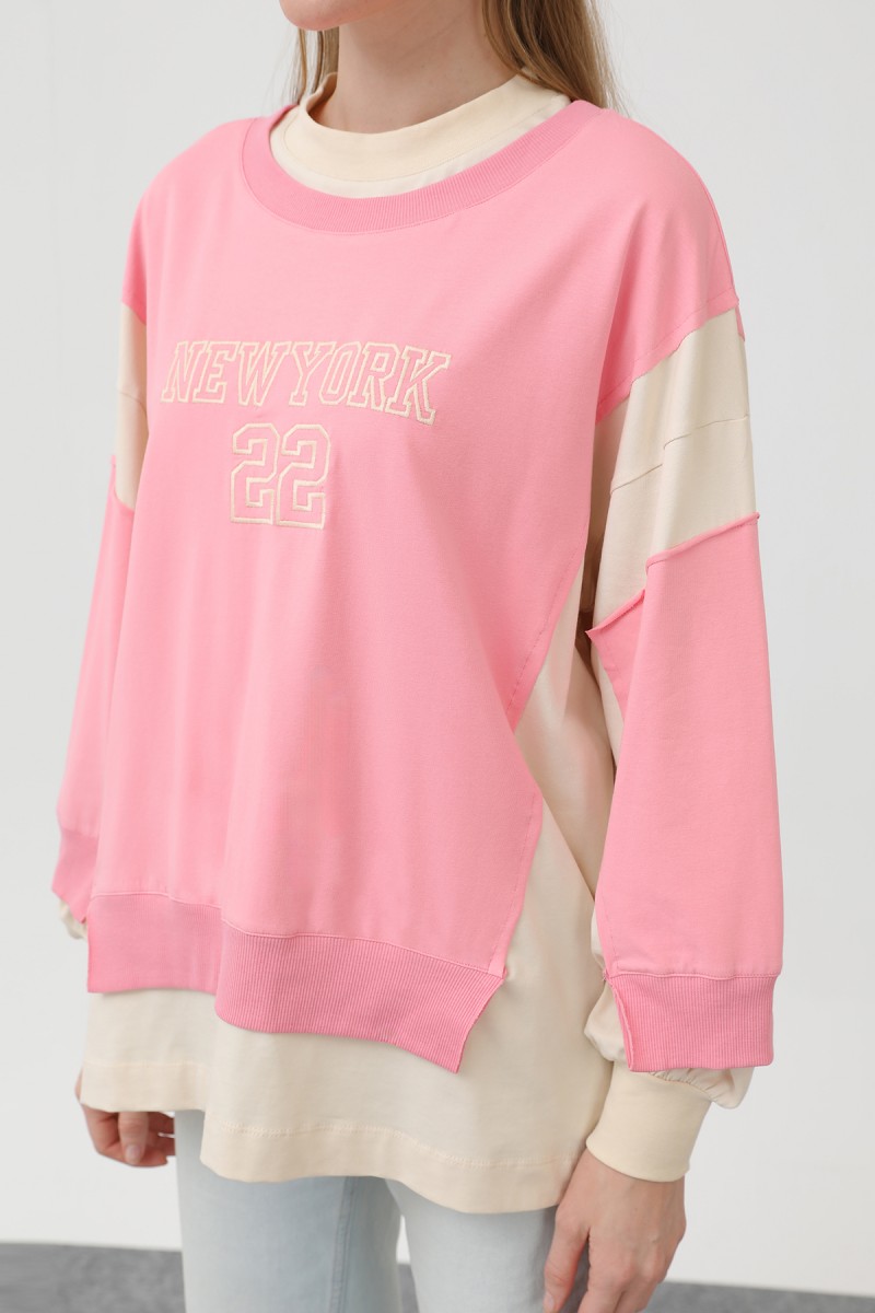 Kadın Önü Nakışlı Sweat - 32121SWT