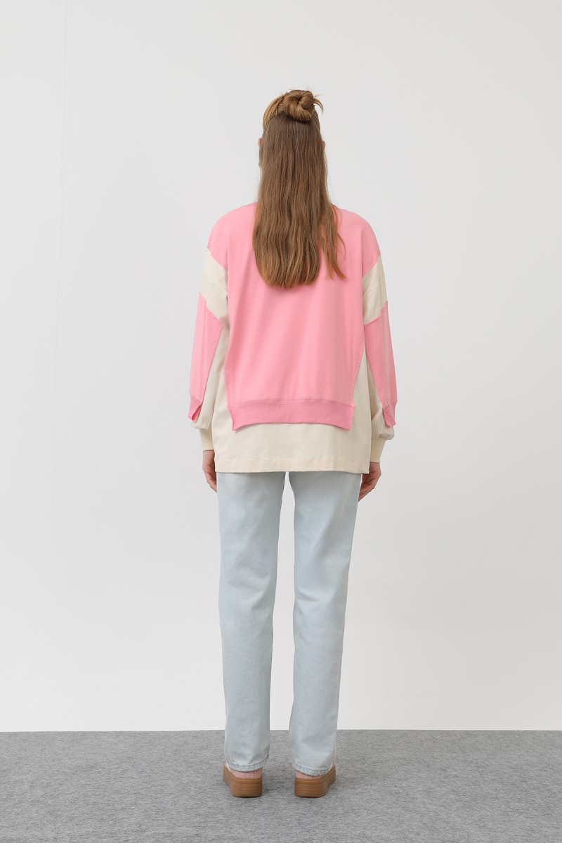 Kadın Önü Nakışlı Sweat - 32121SWT