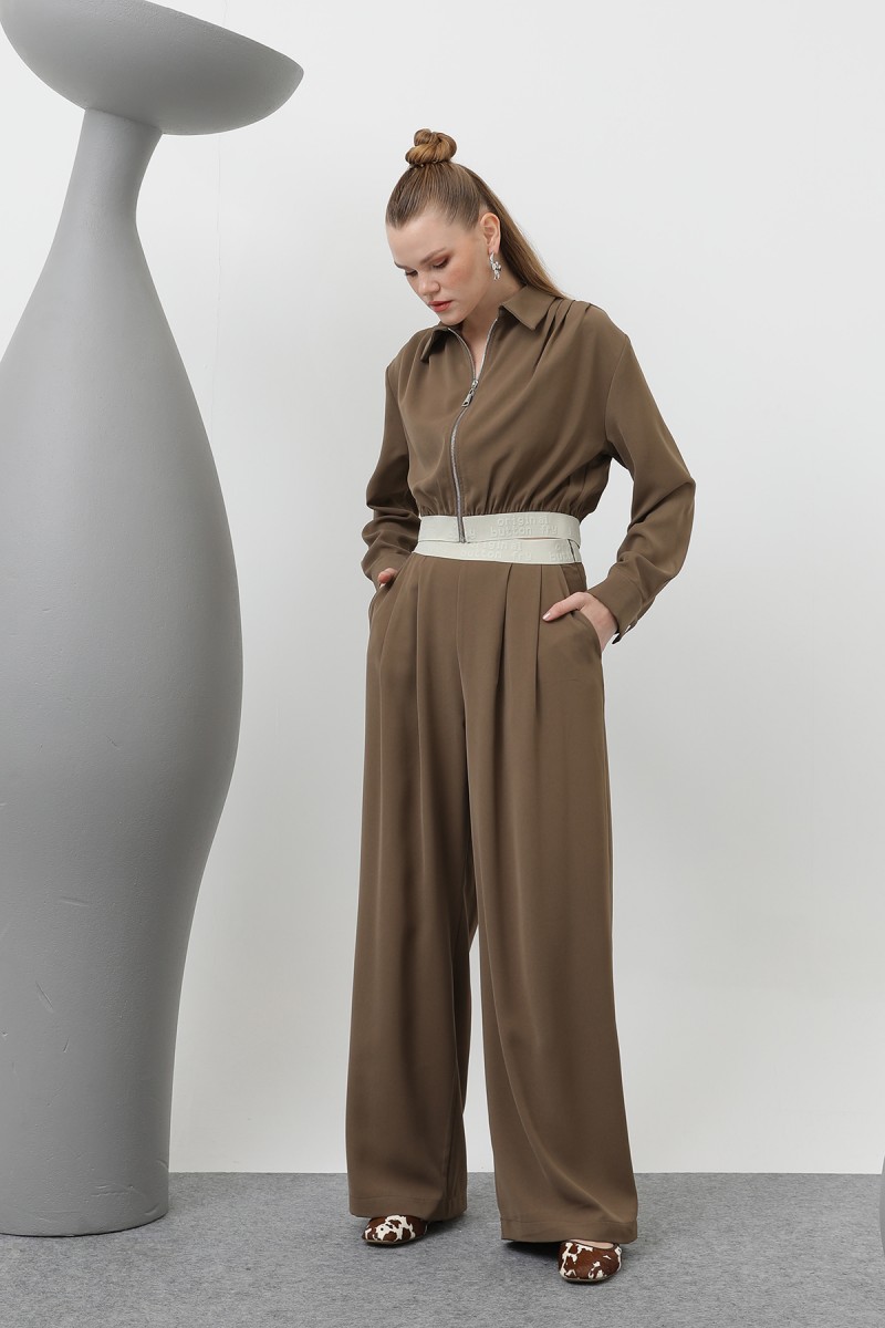 Women's Pleated Elastic Trousers - 32133PNT Women's Pleated Elastic Trousers - 32133PNT