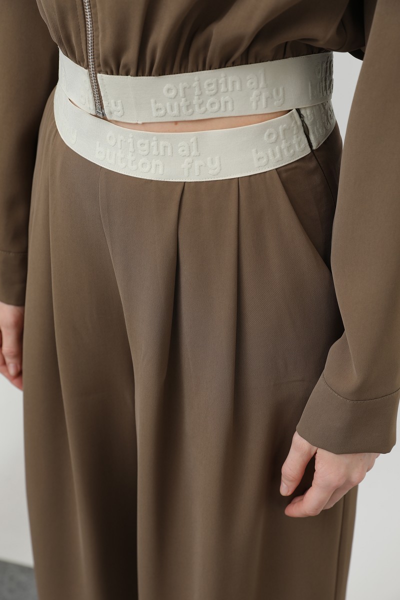 Women's Pleated Elastic Trousers - 32133PNT Women's Pleated Elastic Trousers - 32133PNT