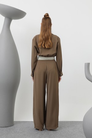 Women's Pleated Elastic Trousers - 32133PNT Women's Pleated Elastic Trousers - 32133PNT