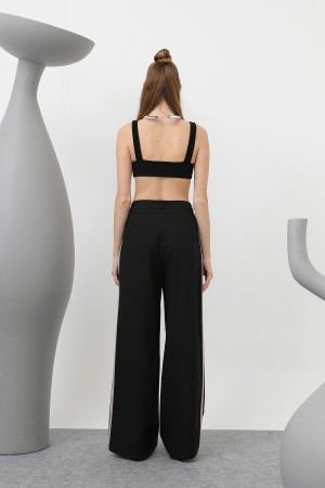 Kadın Garnili Pileli Pantolon - 32176PNT Kadın Garnili Pileli Pantolon - 32176PNT