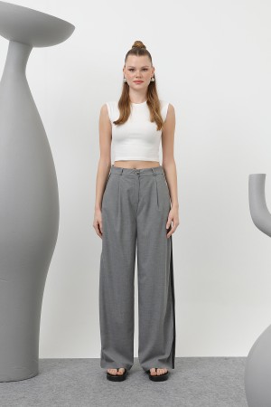 Women's Pleated Garnished Trousers - 32176PNT Women's Pleated Garnished Trousers - 32176PNT