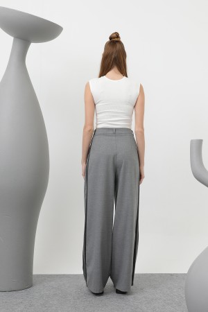 Women's Pleated Garnished Trousers - 32176PNT Women's Pleated Garnished Trousers - 32176PNT