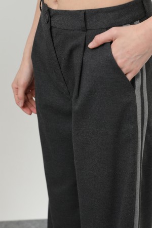 Kadın Garnili Pileli Pantolon - 32176PNT Kadın Garnili Pileli Pantolon - 32176PNT