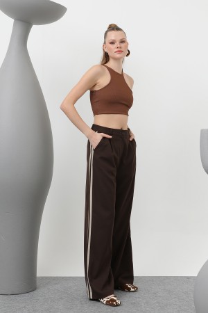 Women's Pleated Garnished Trousers - 32176PNT Women's Pleated Garnished Trousers - 32176PNT