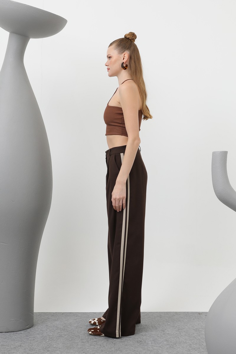 Women's Pleated Garnished Trousers - 32176PNT Women's Pleated Garnished Trousers - 32176PNT