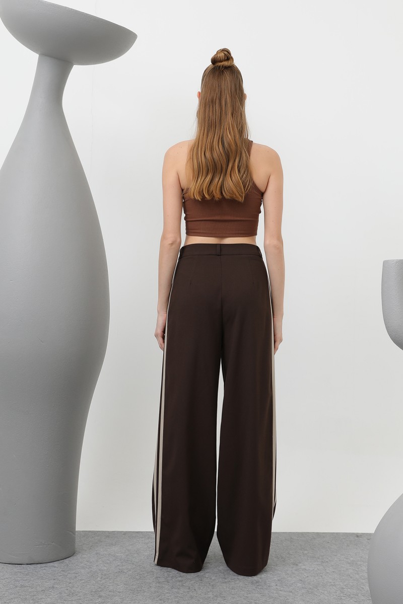 Women's Pleated Garnished Trousers - 32176PNT Women's Pleated Garnished Trousers - 32176PNT