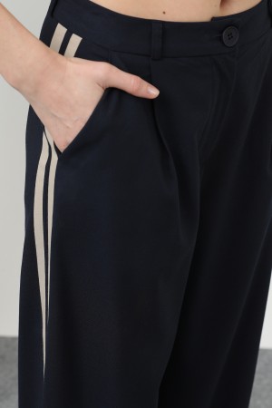 Women's Pleated Garnished Trousers - 32176PNT Women's Pleated Garnished Trousers - 32176PNT
