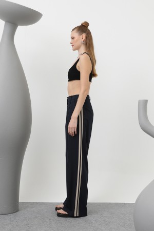 Women's Pleated Garnished Trousers - 32176PNT Women's Pleated Garnished Trousers - 32176PNT