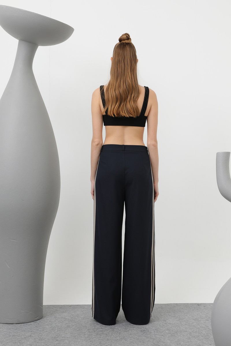 Women's Pleated Garnished Trousers - 32176PNT Women's Pleated Garnished Trousers - 32176PNT