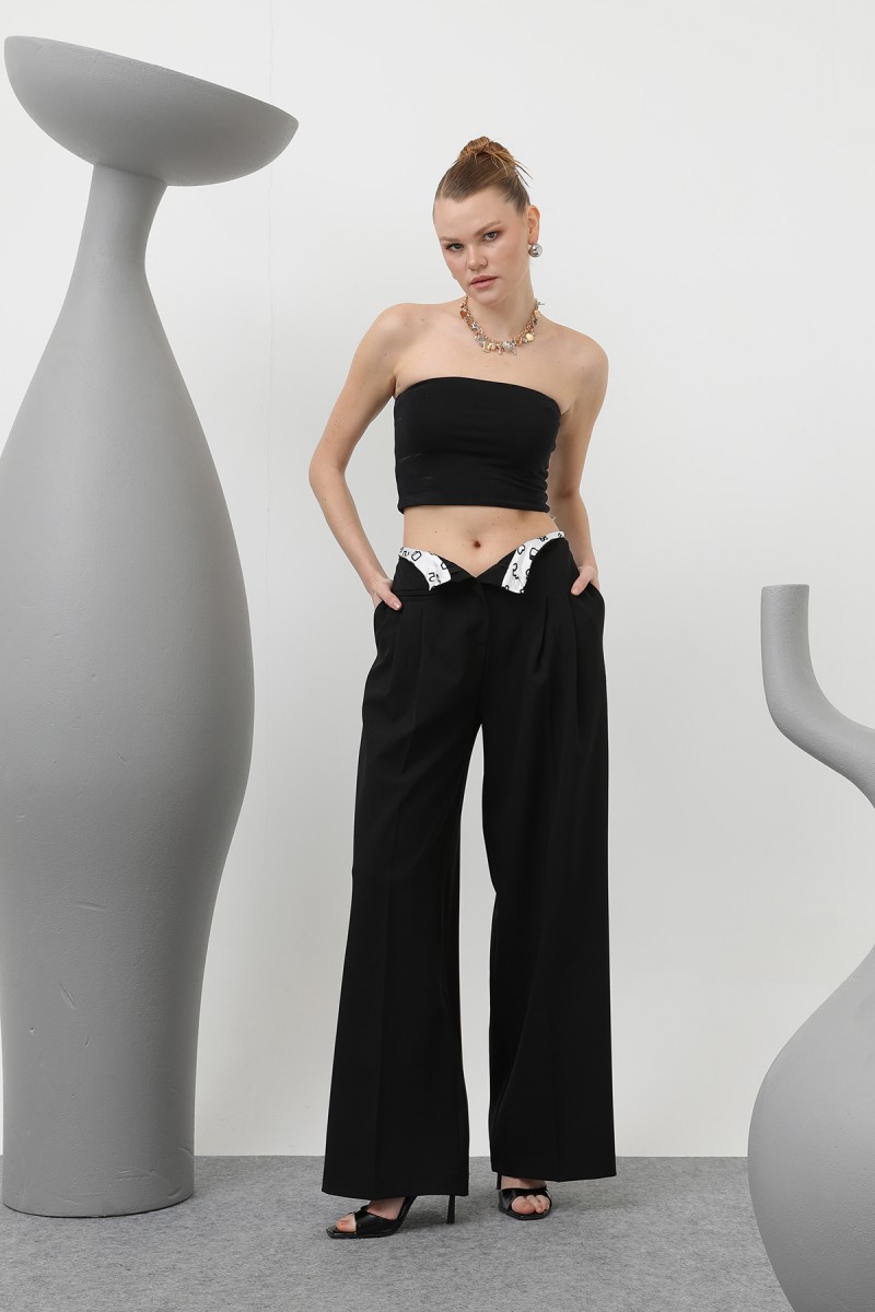 Kadın Desenli Astar Detaylı Pantolon - 32186PNT Kadın Desenli Astar Detaylı Pantolon - 32186PNT