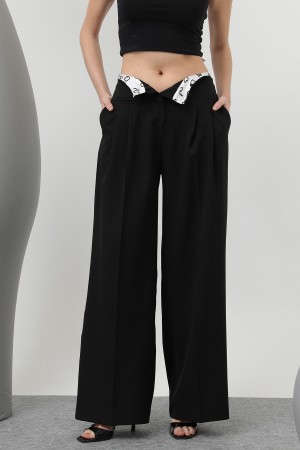 Kadın Desenli Astar Detaylı Pantolon - 32186PNT Kadın Desenli Astar Detaylı Pantolon - 32186PNT