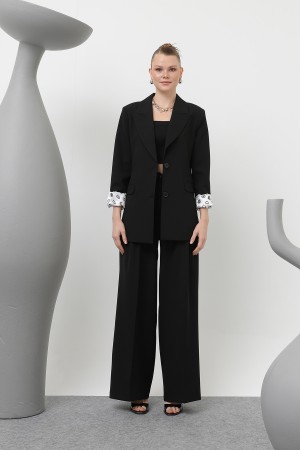 Kadın Desenli Astar Detaylı Pantolon - 32186PNT Kadın Desenli Astar Detaylı Pantolon - 32186PNT