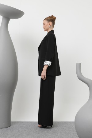 Kadın Desenli Astar Detaylı Pantolon - 32186PNT Kadın Desenli Astar Detaylı Pantolon - 32186PNT