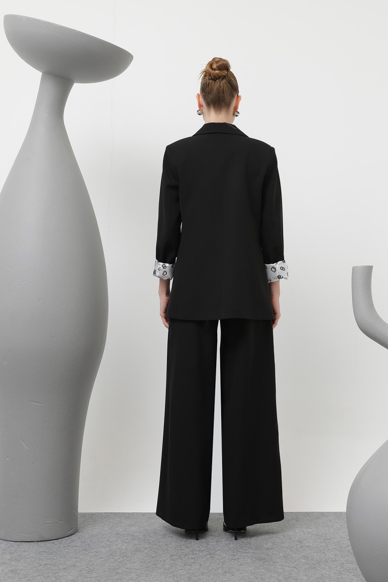 Kadın Desenli Astar Detaylı Pantolon - 32186PNT Kadın Desenli Astar Detaylı Pantolon - 32186PNT