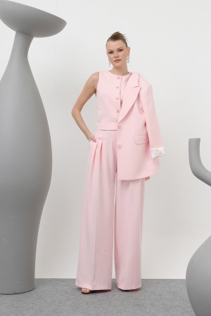 Kadın Desenli Astar Detaylı Pantolon - 32186PNT