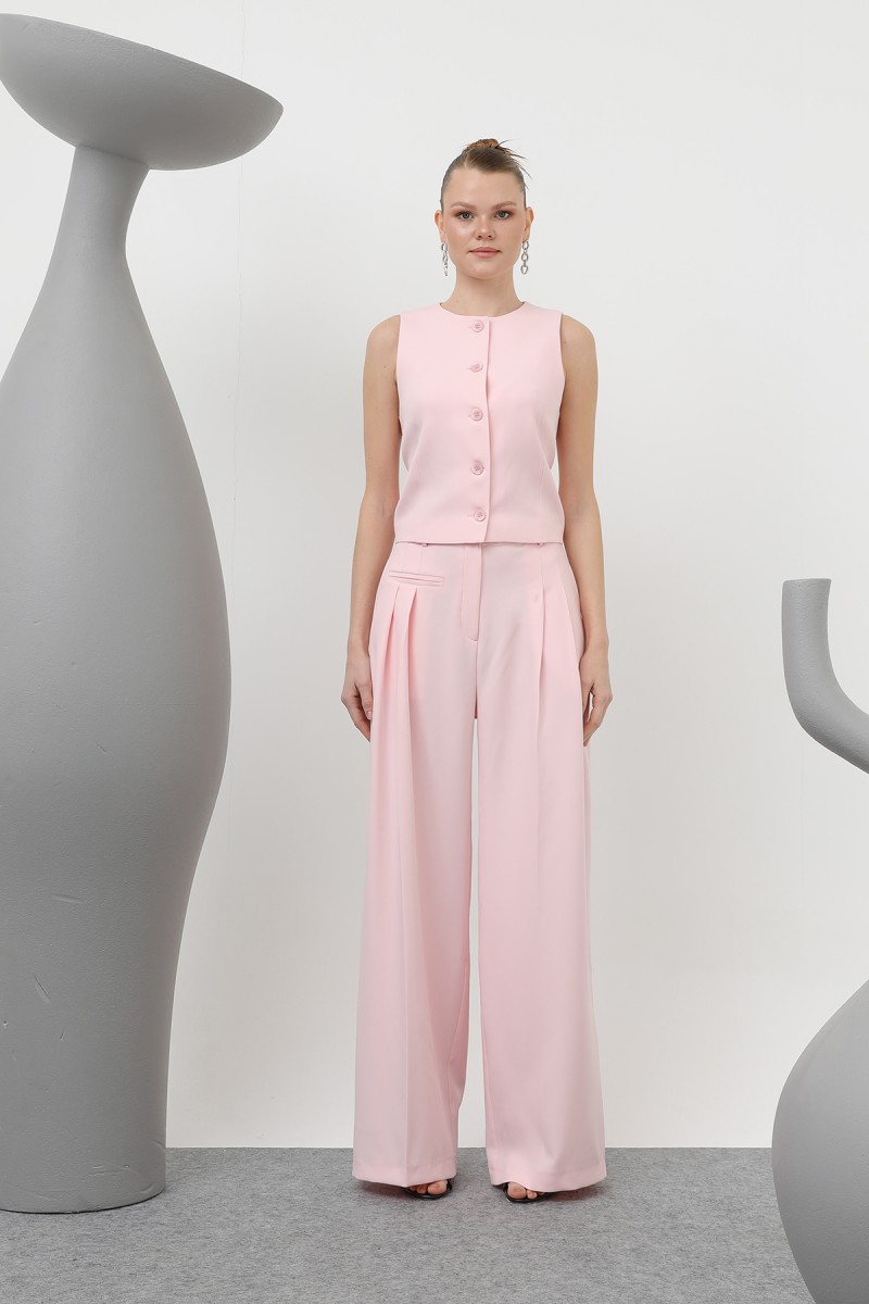 Kadın Desenli Astar Detaylı Pantolon - 32186PNT