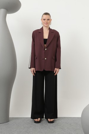 Women's Stripe Detail Blazer Jacket - 32199CKT Women's Stripe Detail Blazer Jacket - 32199CKT