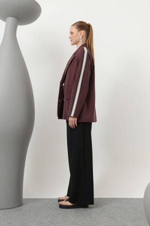 Women's Stripe Detail Blazer Jacket - 32199CKT Women's Stripe Detail Blazer Jacket - 32199CKT