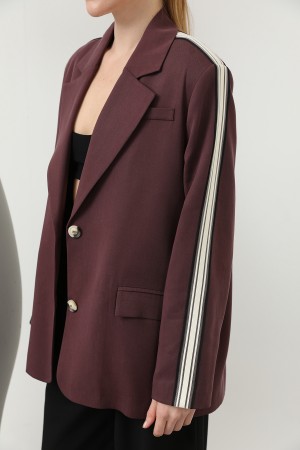 Women's Stripe Detail Blazer Jacket - 32199CKT Women's Stripe Detail Blazer Jacket - 32199CKT