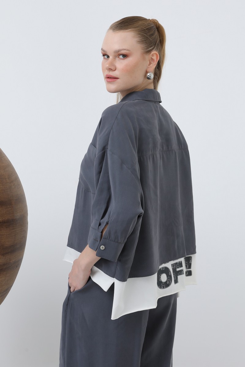 Women's Back Printed Shirt - 32205GML Women's Back Printed Shirt - 32205GML