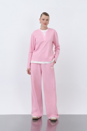 Kadın Basic Garnili Sweatshirt Kadın Basic Garnili Sweatshirt