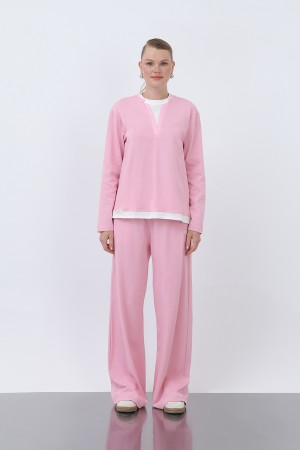 Kadın Basic Garnili Sweatshirt Kadın Basic Garnili Sweatshirt
