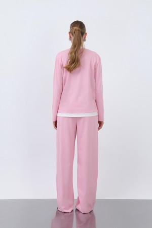 Kadın Basic Garnili Sweatshirt Kadın Basic Garnili Sweatshirt