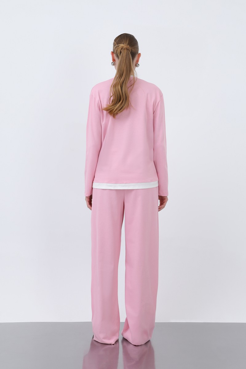 Kadın Basic Garnili Sweatshirt Kadın Basic Garnili Sweatshirt