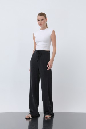 Kadın Fitilli Belden Bağlamalı Pantolon -32224PNT Kadın Fitilli Belden Bağlamalı Pantolon -32224PNT