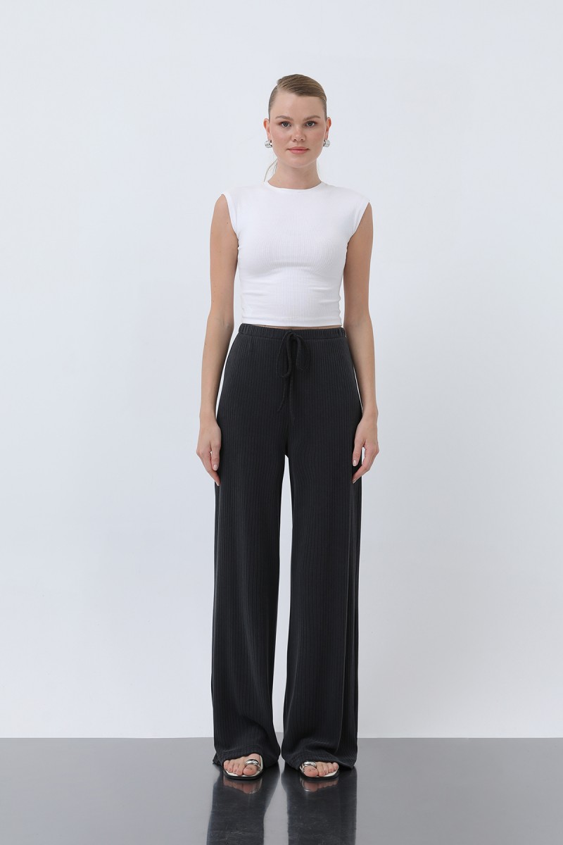 Kadın Fitilli Belden Bağlamalı Pantolon -32224PNT Kadın Fitilli Belden Bağlamalı Pantolon -32224PNT