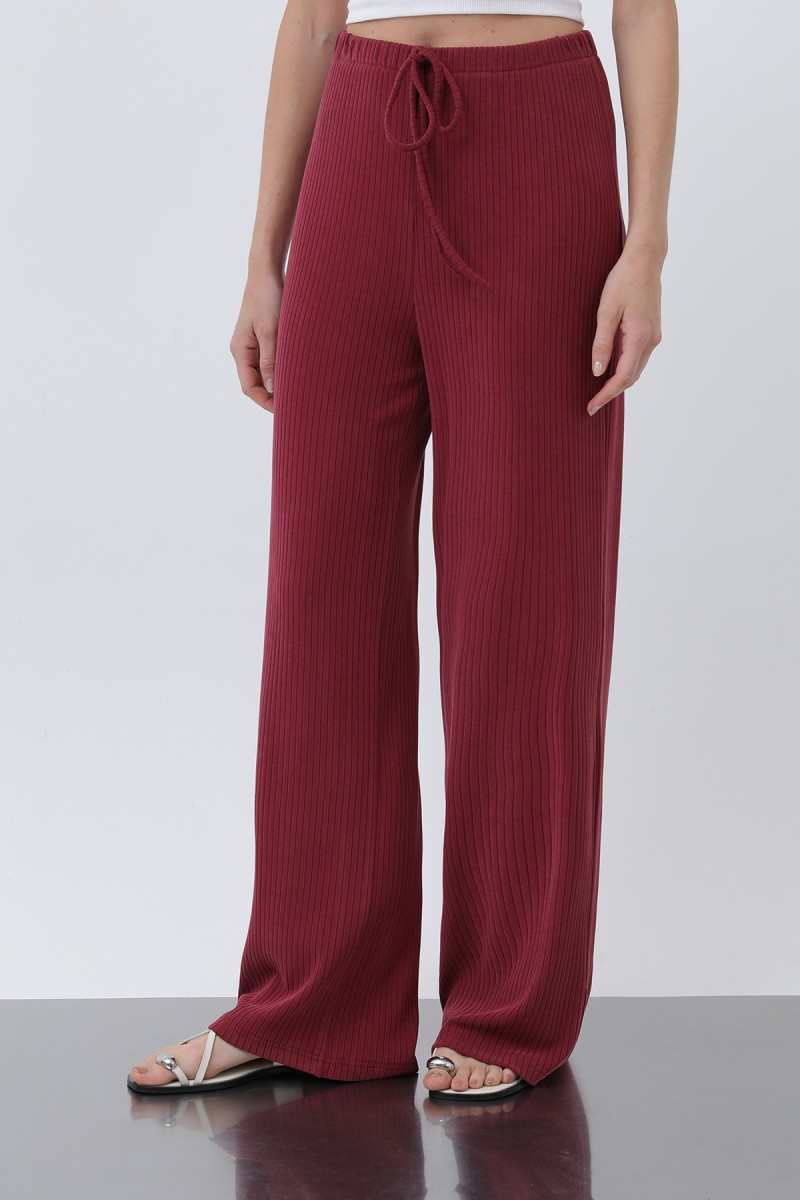 Kadın Fitilli Belden Bağlamalı Pantolon -32224PNT Kadın Fitilli Belden Bağlamalı Pantolon -32224PNT