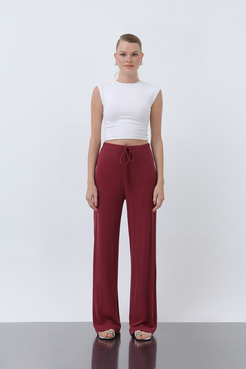 Kadın Fitilli Belden Bağlamalı Pantolon -32224PNT Kadın Fitilli Belden Bağlamalı Pantolon -32224PNT