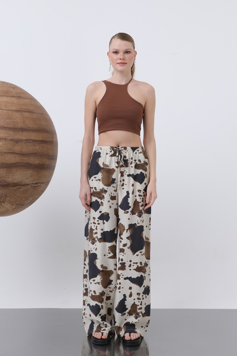 Kadın Desenli Bol Pantolon -32230PNT Kadın Desenli Bol Pantolon -32230PNT