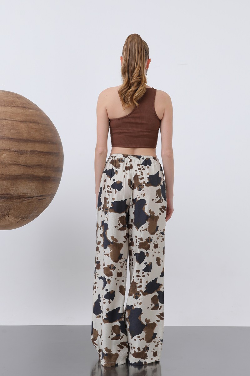 Kadın Desenli Bol Pantolon -32230PNT Kadın Desenli Bol Pantolon -32230PNT